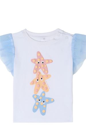 t-shirt in cotone bianco STELLA McCARTNEY KIDS | TY8071Z0434100